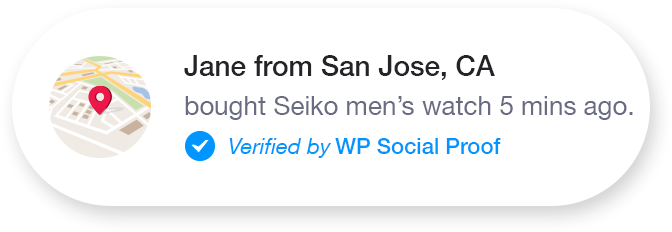 Recent Notifications - WP Social Proof
